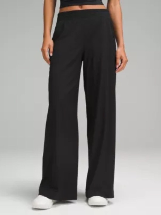 lululemon athletica Pants - New with tags lululemon athletica Black stretch woven Wide-Pants